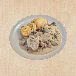 Solomillo de Cerdo Strogonoff, plato casero saludable de Los Paques de Juan.