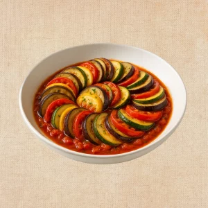 Ratatouille, plato casero saludable de Los Paques de Juan.