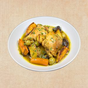 Tajin de Pollo, plato casero saludable de Los Paques de Juan.