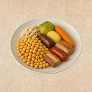 Cocido Madrileño, plato casero saludable de Los Paques de Juan.