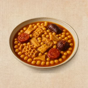 Callos a la Madrileña con Garbanzos, plato casero saludable de Los Paques de Juan.