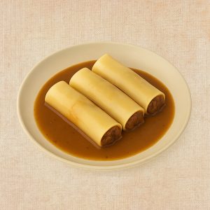 Canelones de Carrilleras en su Salsa, plato casero saludable de Los Paques de Juan.