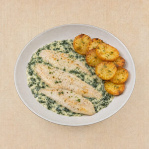 Pescado con Crema de Espinacas – Los Paques de Juan